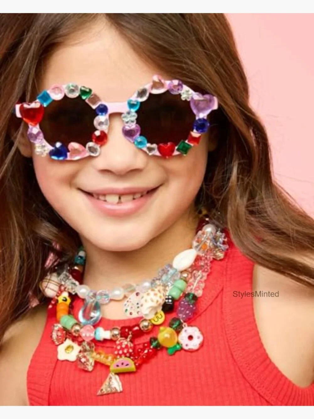 Kids Craft Sunglasses with Gem Stickers and Case